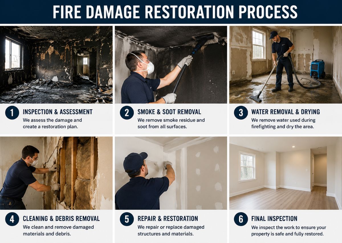 How the Fire Damage Restoration Process Saves Structural Materials